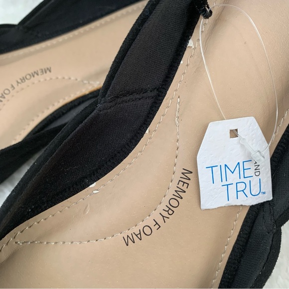 🌸2/$20 NWT Time and Tru Black D’Orsey Flats - Picture 14 of 16